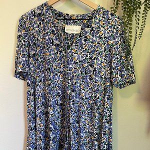 Floral Button-Front BabyDoll Dress